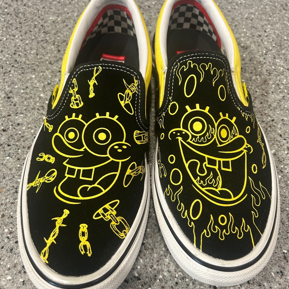 Vans SpongeBob x Gigliotti Slip On Skate Shoes